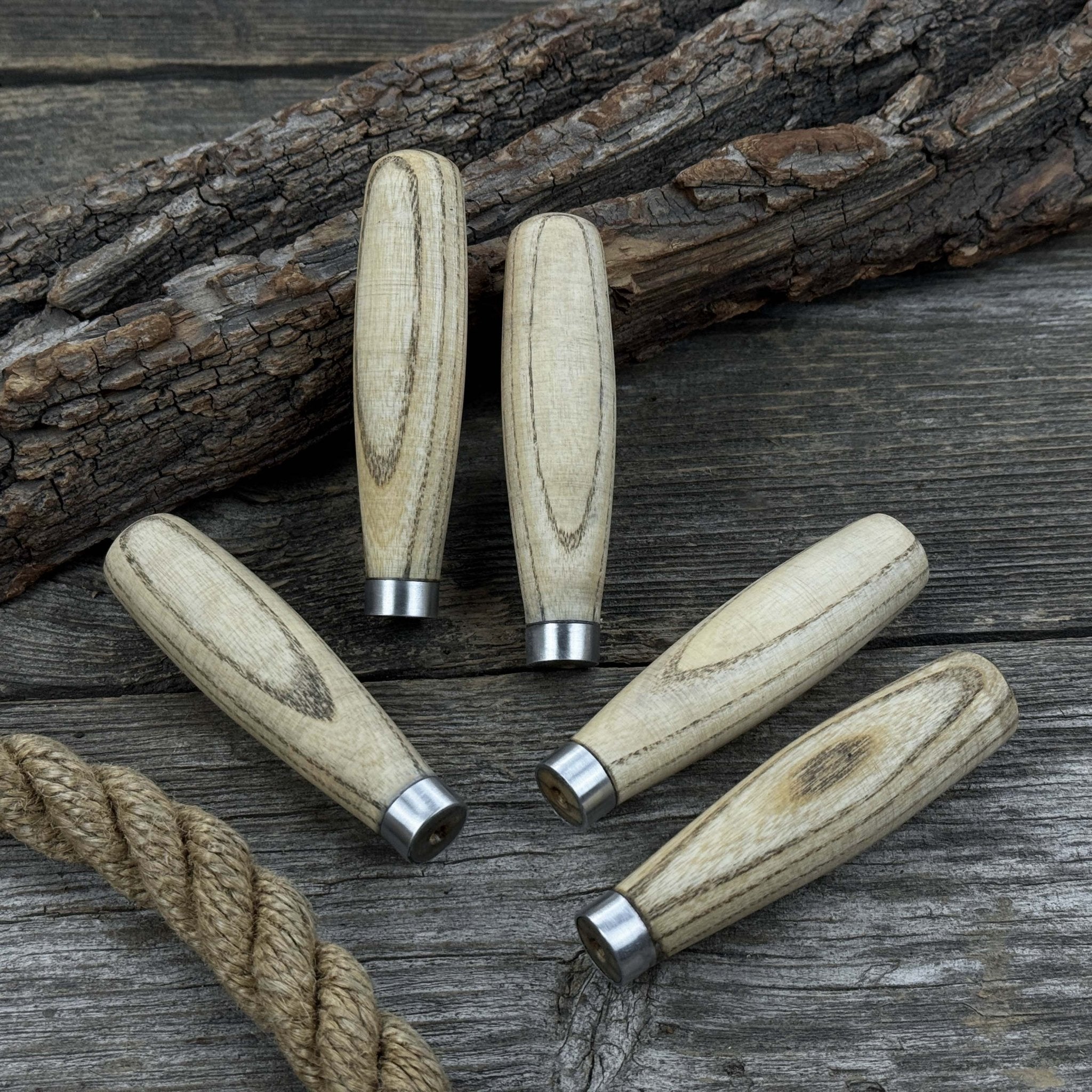 Set of 5 Compact Ash Wood Handles
