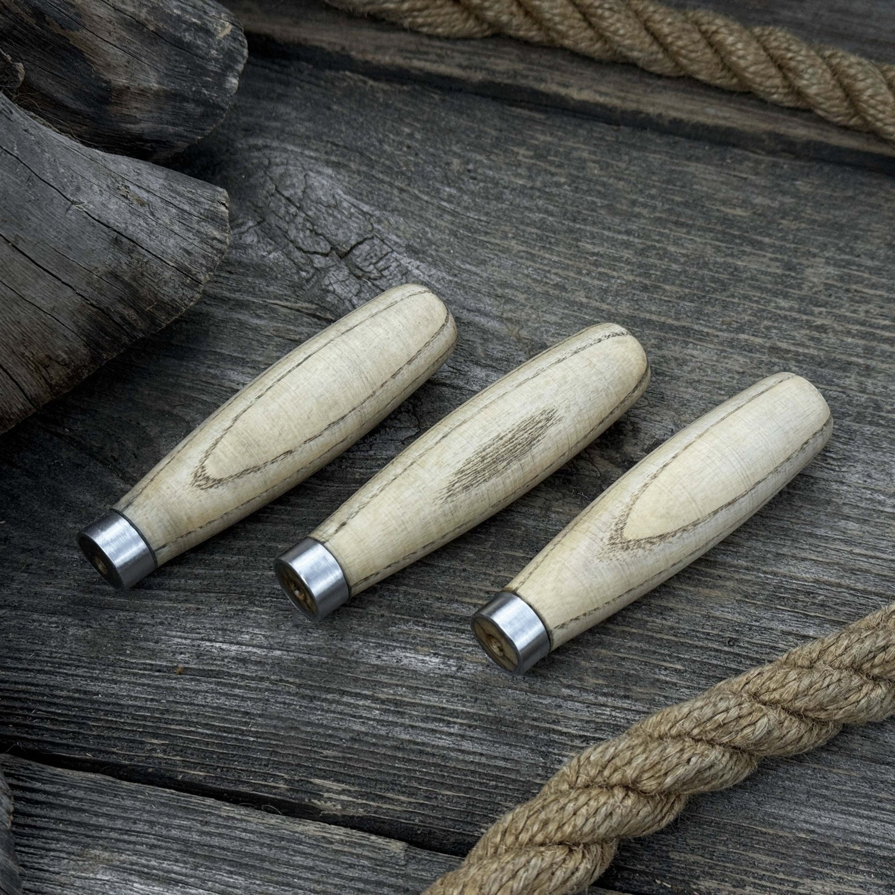 Set of 5 Compact Ash Wood Handles