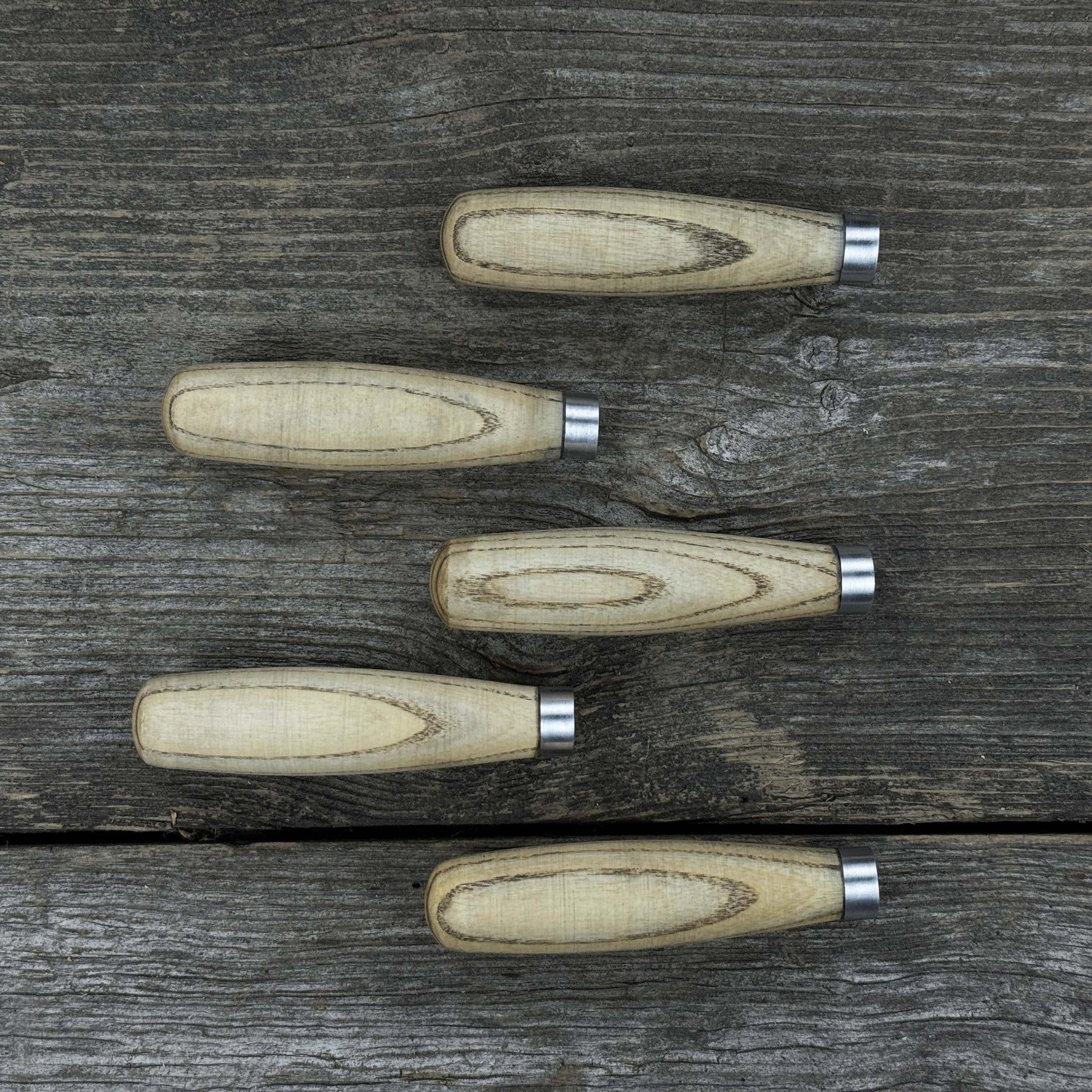 Set of 5 Compact Ash Wood Handles
