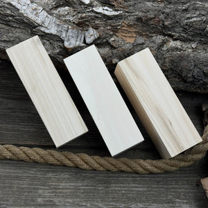 Set of 6 Large Linden Wood Carving Blanks
