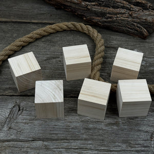 Set of 6 Linden Wood Carving Blanks