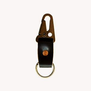 Key Clip - Black Horween Shell Cordovan