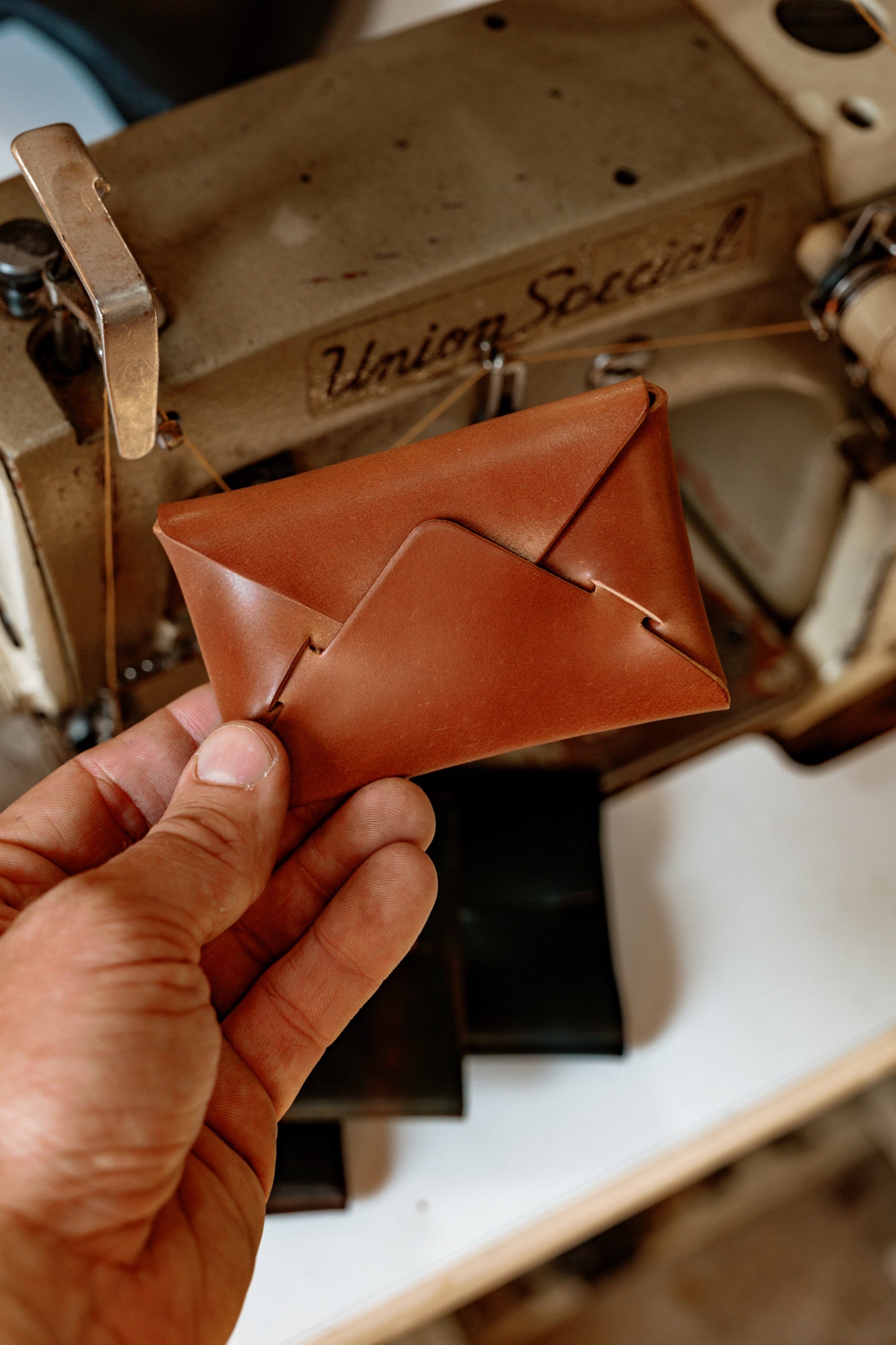Envelope Wallet - Horween Natural Shell Cordovan