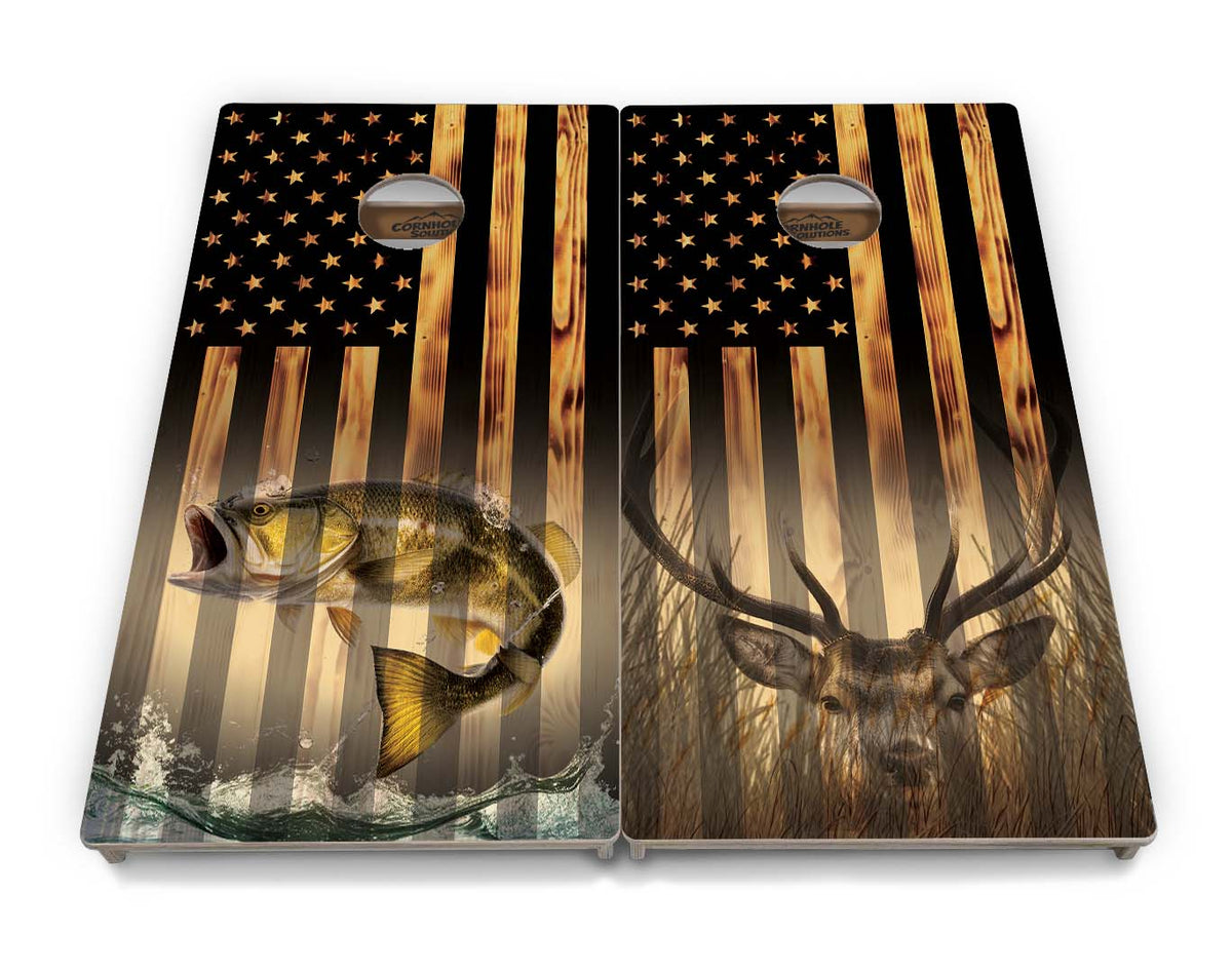 Hidden Deer & Hidden Fish Cornhole Boards – Tournament Series