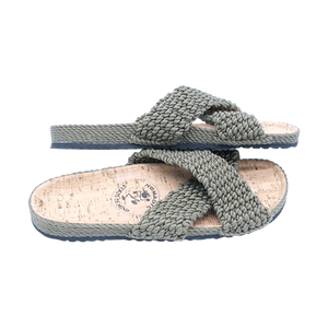 2.1 Olive SlideX Cork Footbed handmade rope sandals by Nomadic State of Mind, view 3