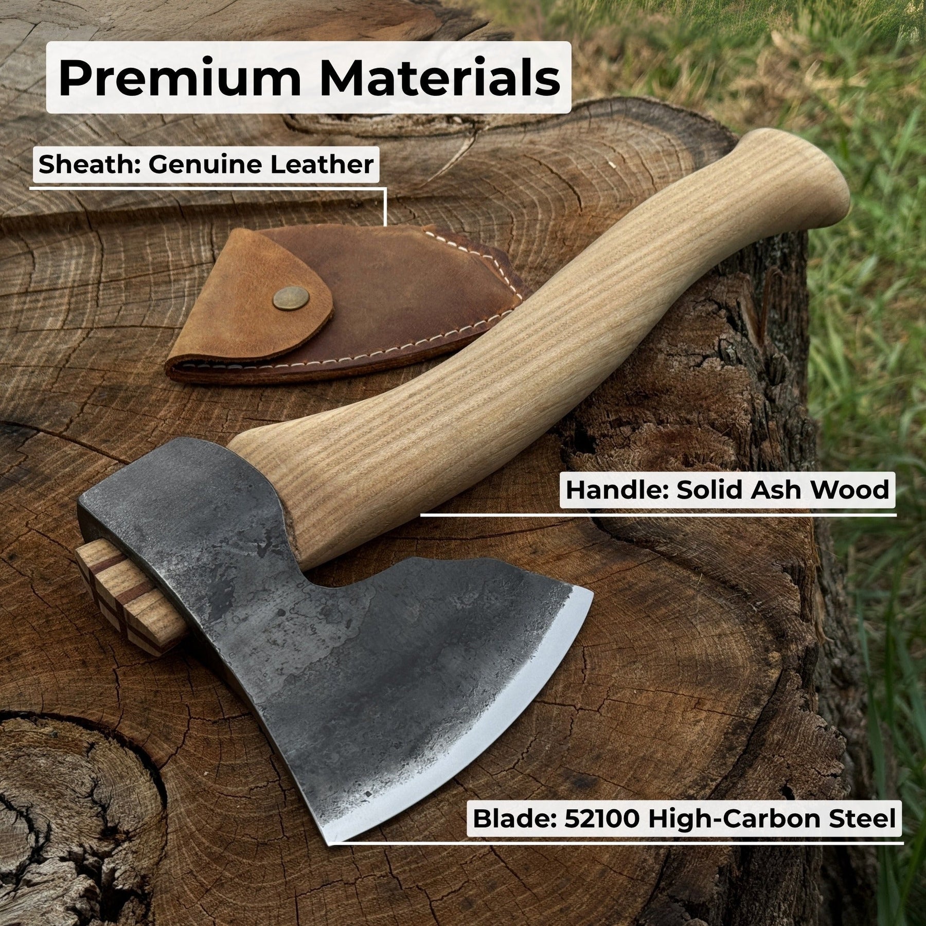 Small Carving Axe, 0.66 kg (1.46 lb)