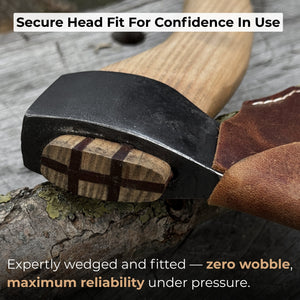 Small Carving Axe, 0.66 kg (1.46 lb) with Wooden Gift Box