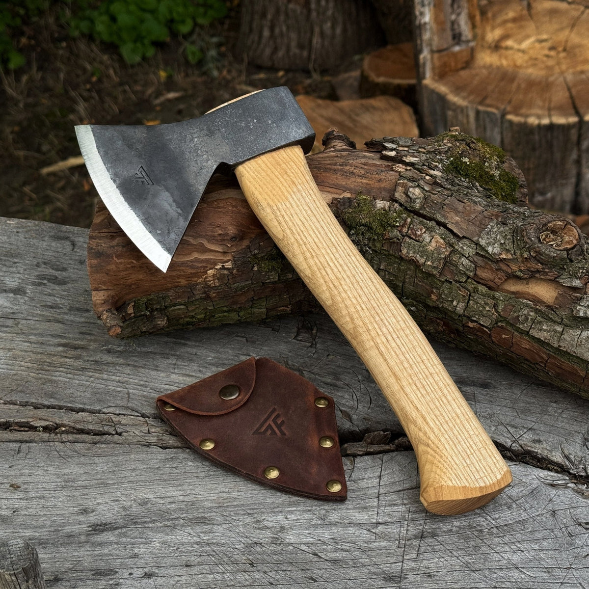Small Carving Axe by Sharky Forged Steel Tools — view 1