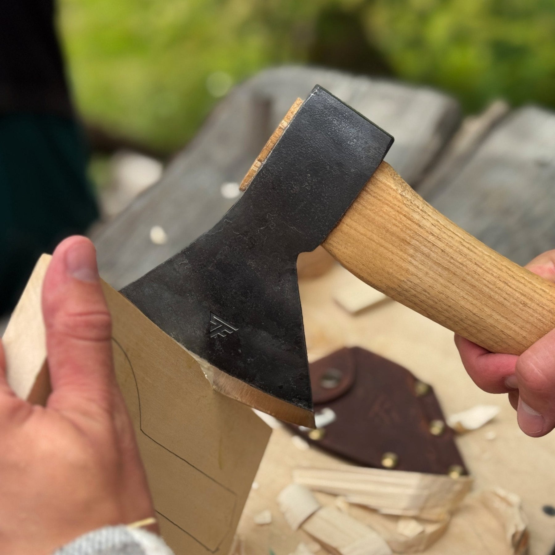 Small Carving Axe, 630 g (1.39 lb)