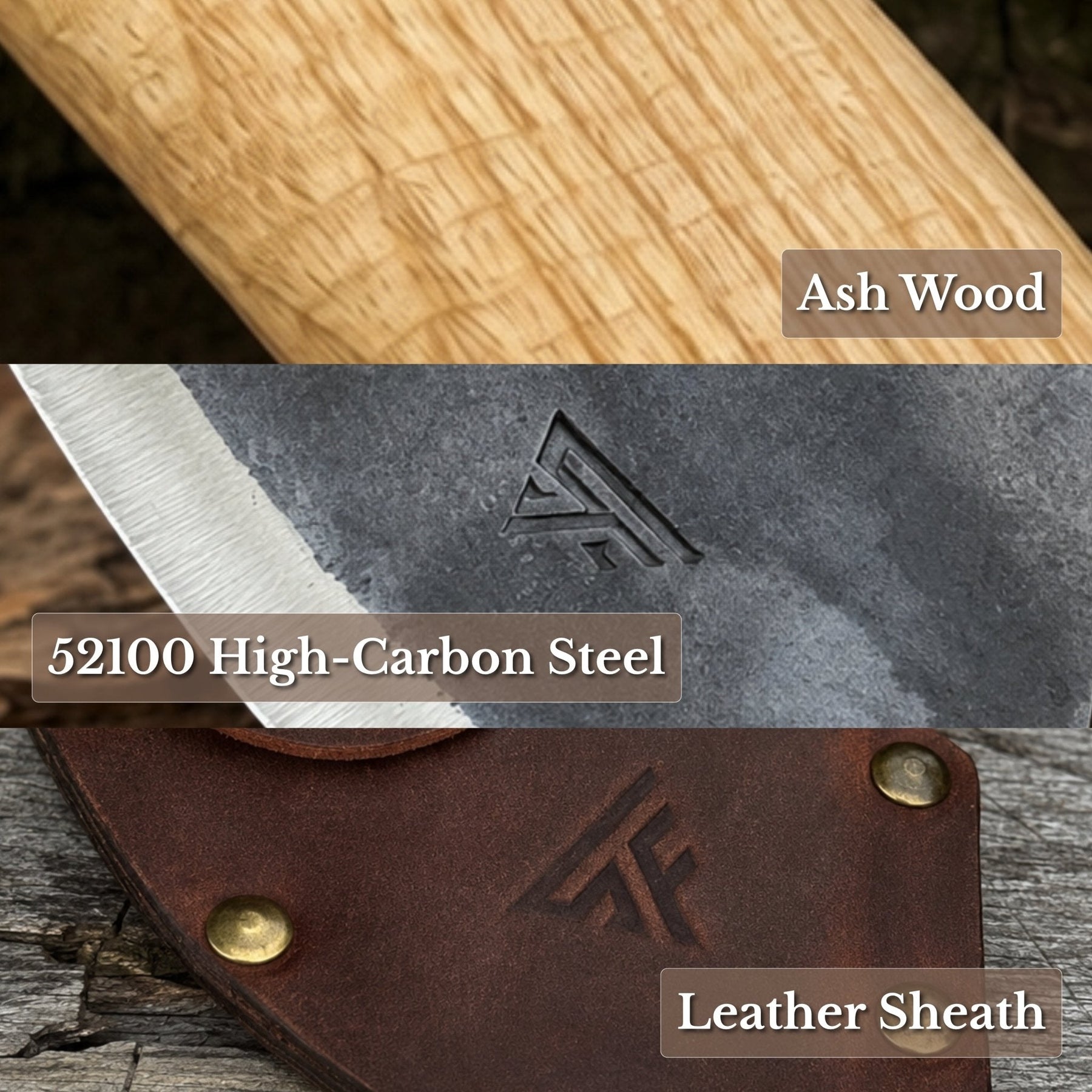 Small Carving Axe, 630 g (1.39 lb)
