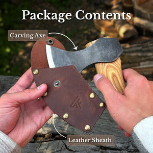 Small Carving Axe, 650 g (1.43 lb)