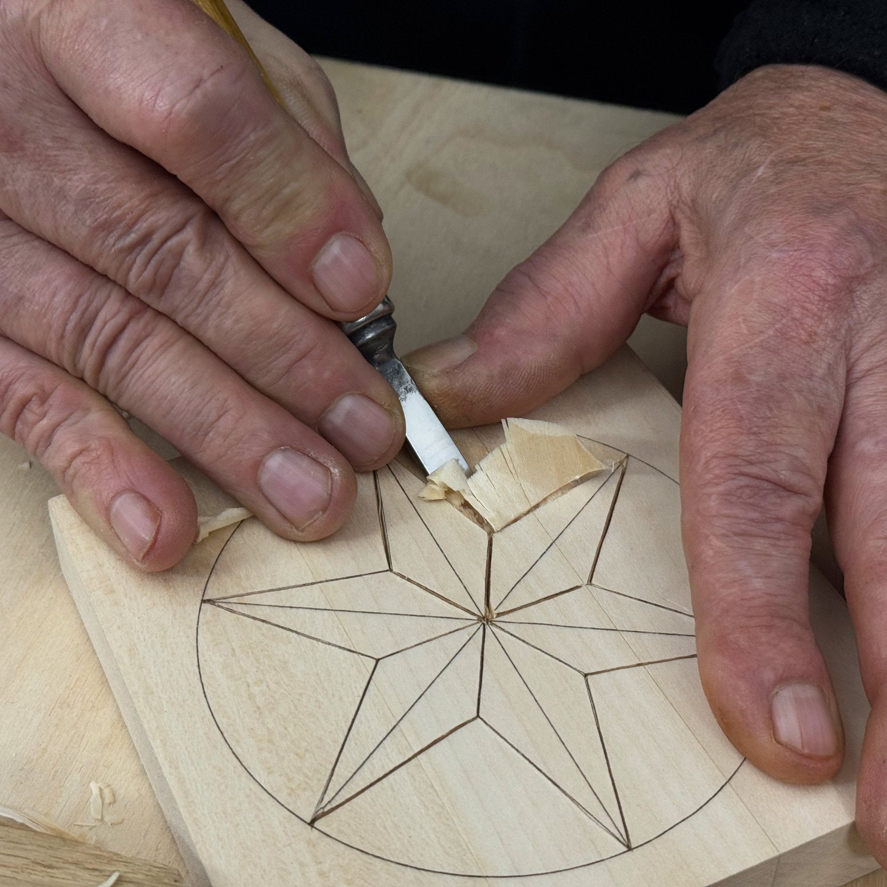 Small Linden Wood Carving Board with Pre-Drawn Pattern