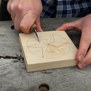 Small Linden Wood Carving Board with Pre-Drawn Pattern
