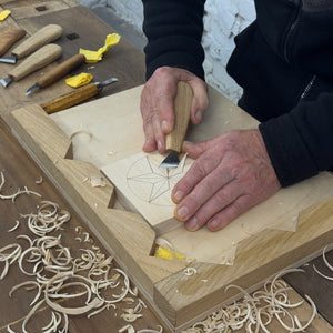 Small Linden Wood Carving Board with Pre-Drawn Pattern