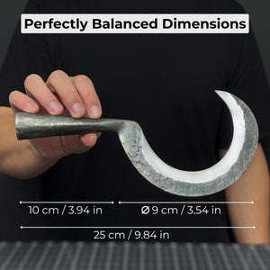 Small Sickle with Forged Handle, 9 cm (3.54 inches)