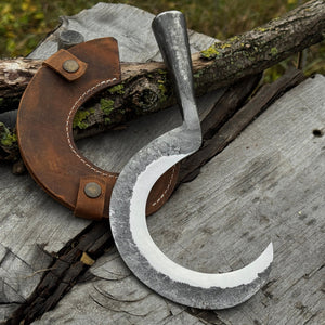Small Sickle with Forged Handle, 9 cm (3.54 inches)