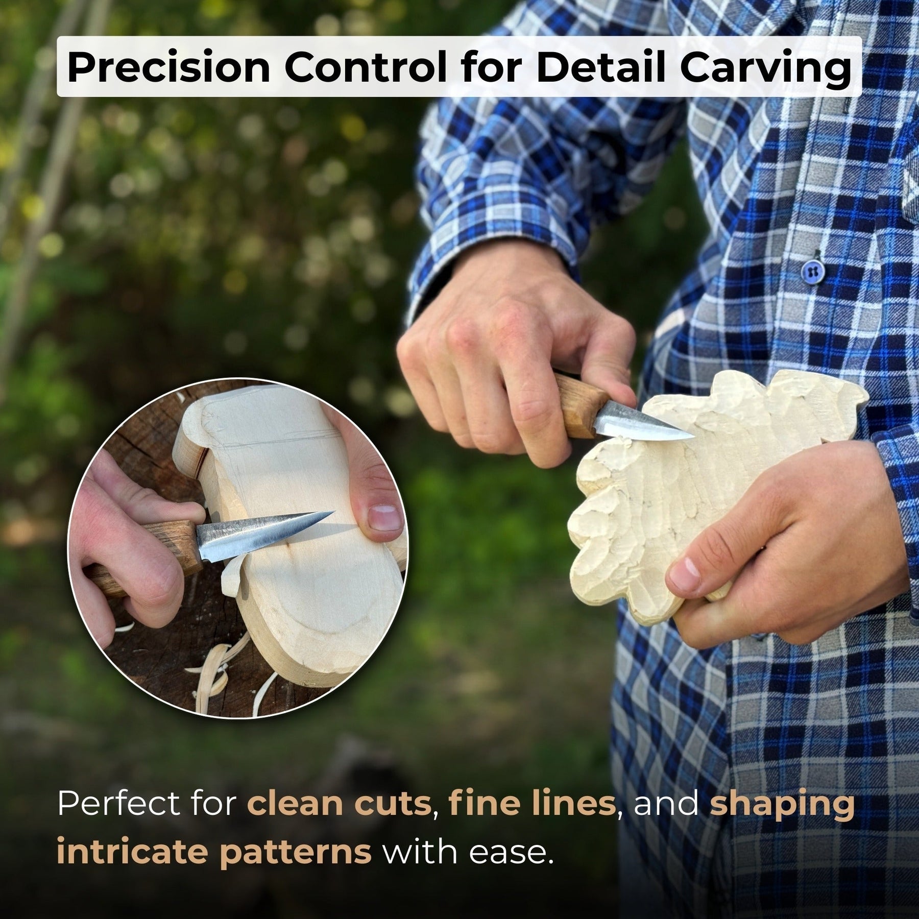 Small Sloyd Carving Knife, 5.5 cm (2.16 inches)