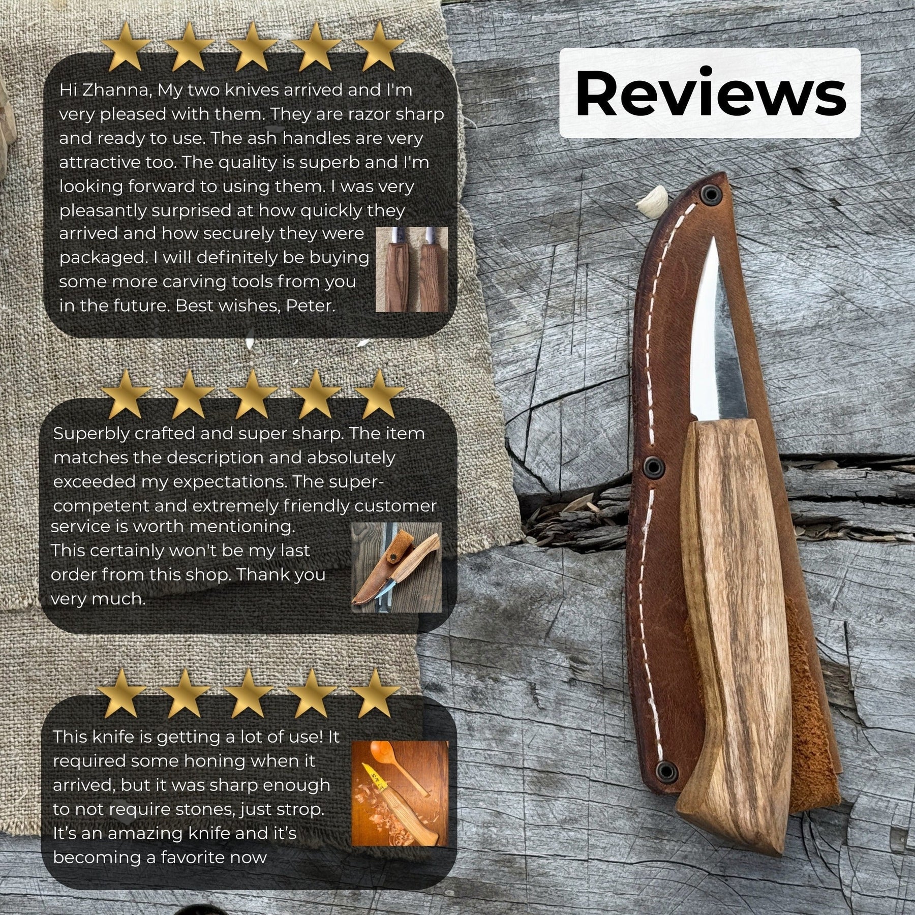 Small Sloyd Carving Knife, 5.5 cm (2.16 inches)