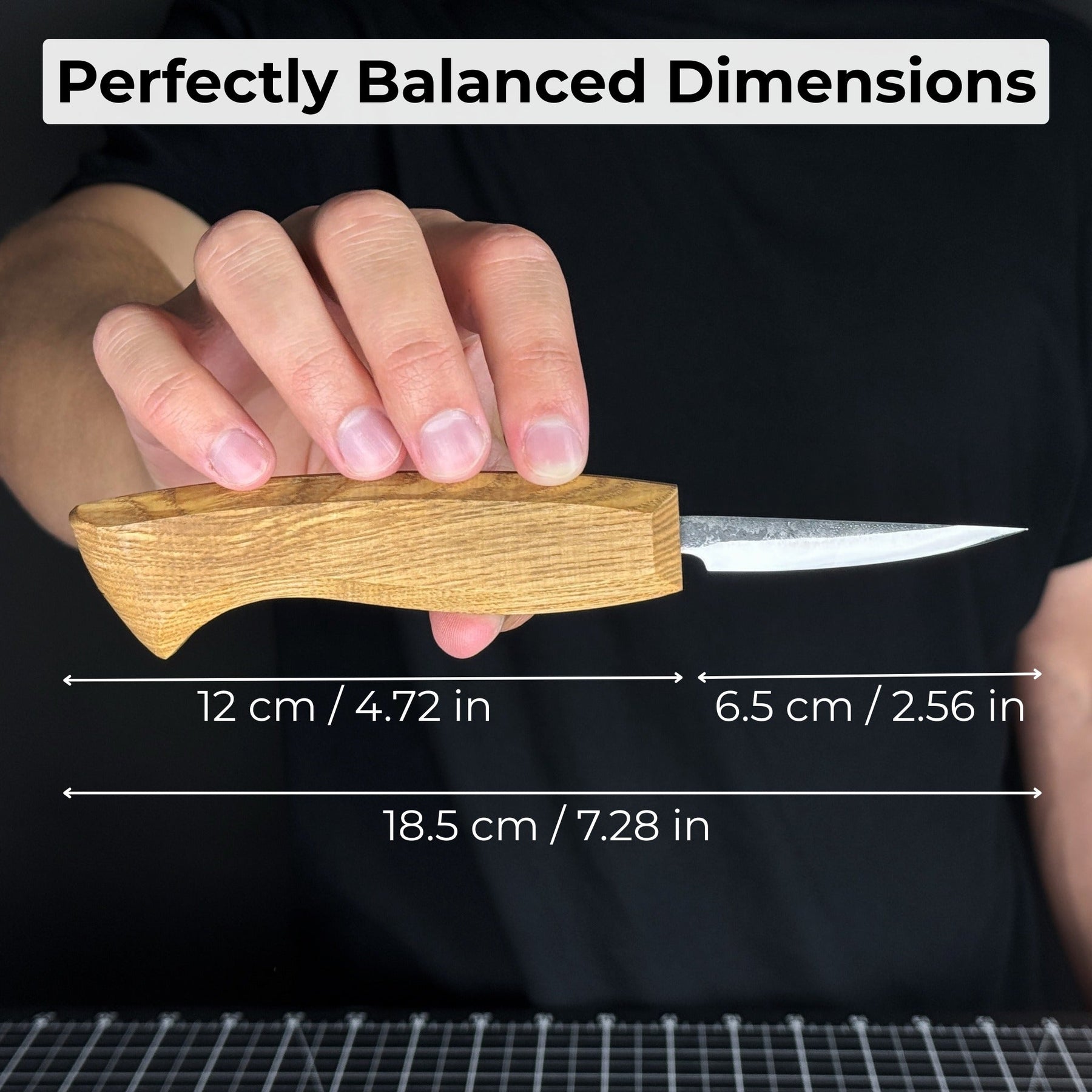 Small Sloyd Carving Knife, Blade 6.5 cm (2.56 inches)