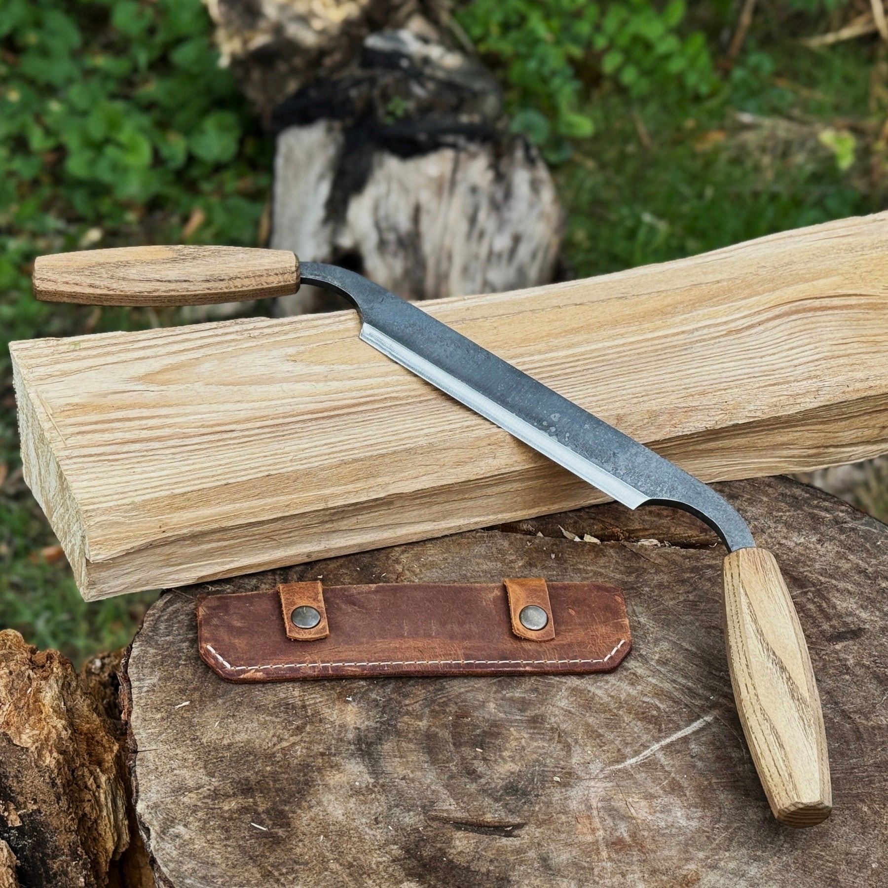 Small Straight Drawknife, 14.5 cm (5.7 inches) Cutting Edge
