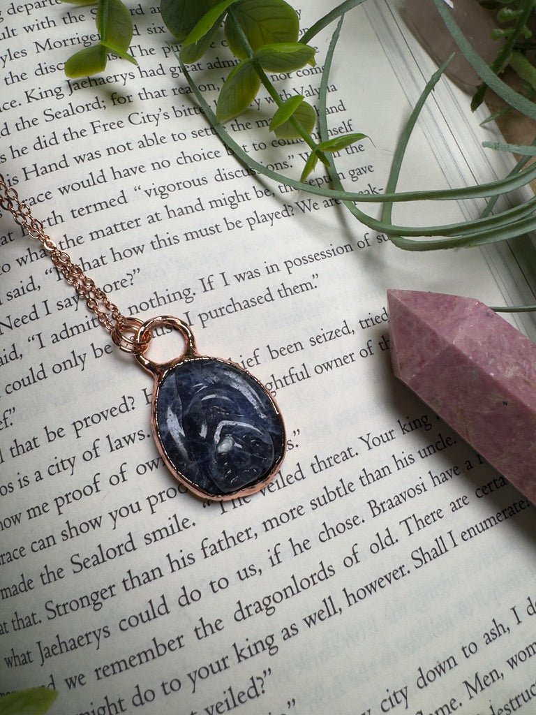 Sodalite Yoni Necklace