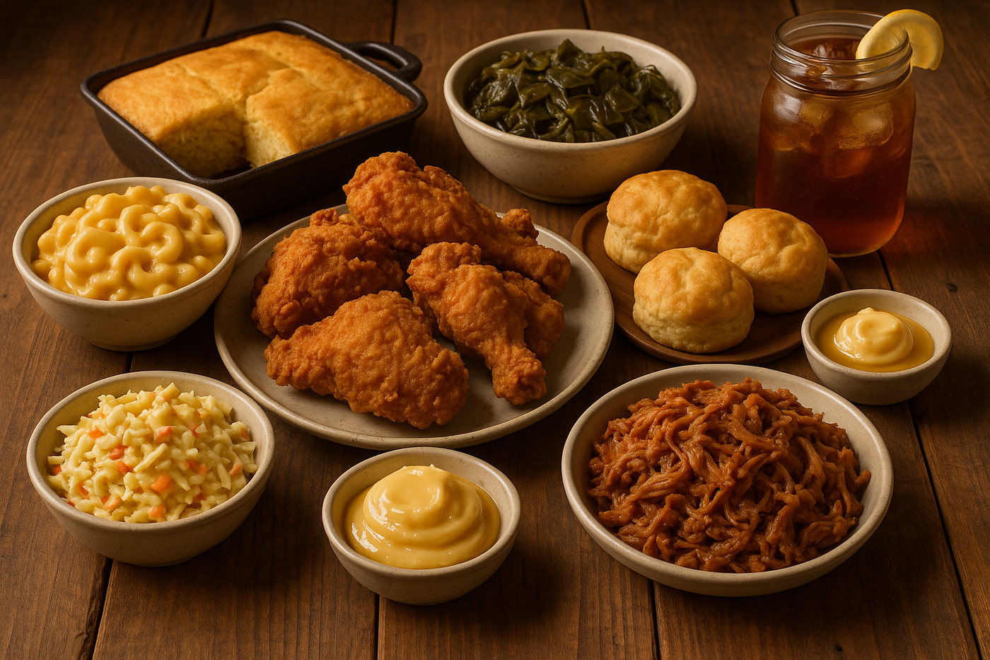Southern pantry goods styled for gifting and hosting