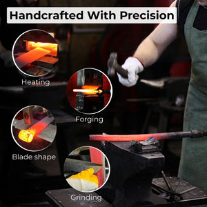 Splitting Froe with Wooden Mallet
