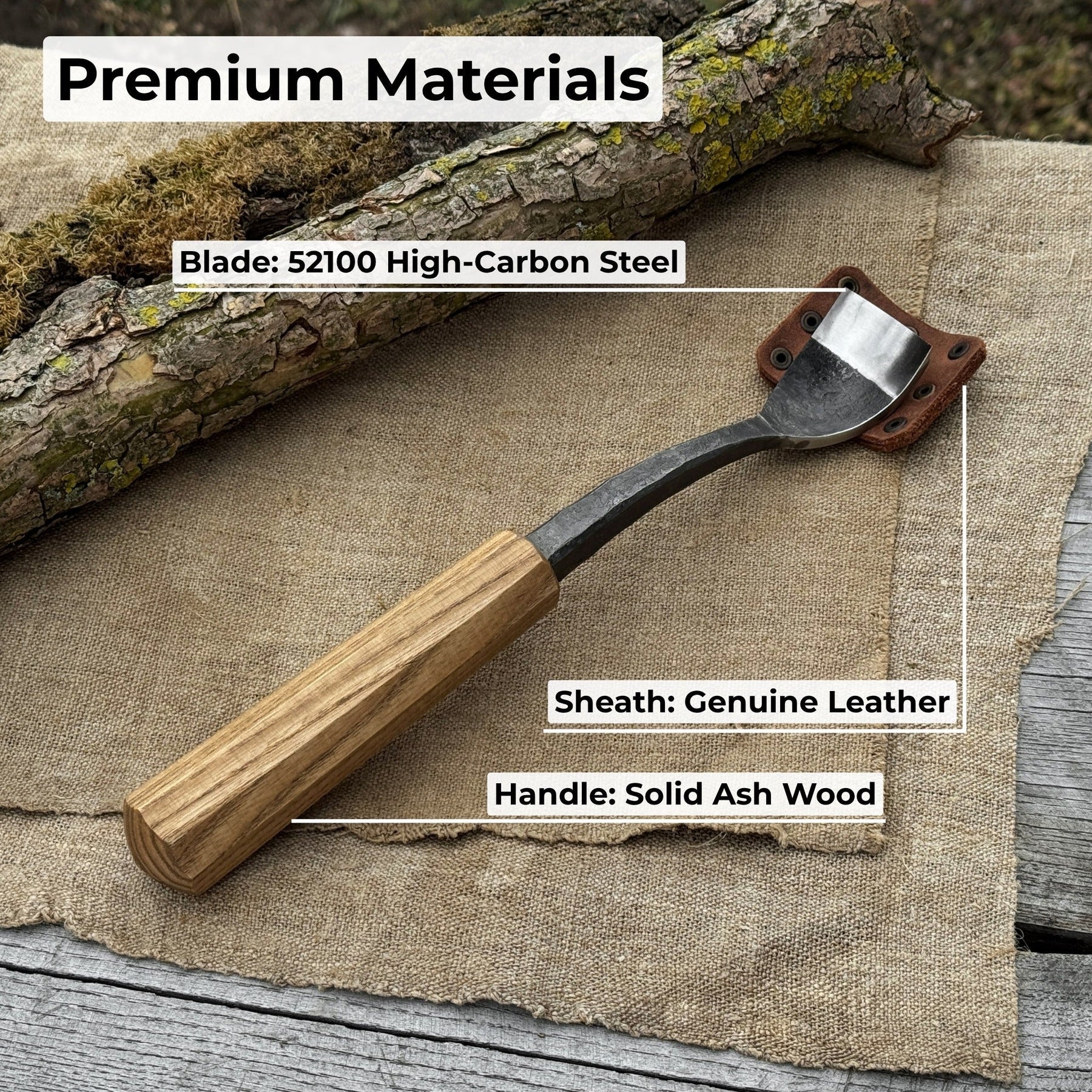 Spoon Bent Gouge, 20 - 40 mm (0.8 - 1.6 inches)