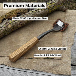 Spoon Bent Gouge, 20 - 40 mm (0.8 - 1.6 inches)