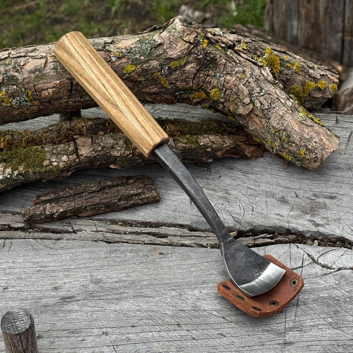 Spoon Bent Gouge by Sharky Forged Steel Tools — view 1