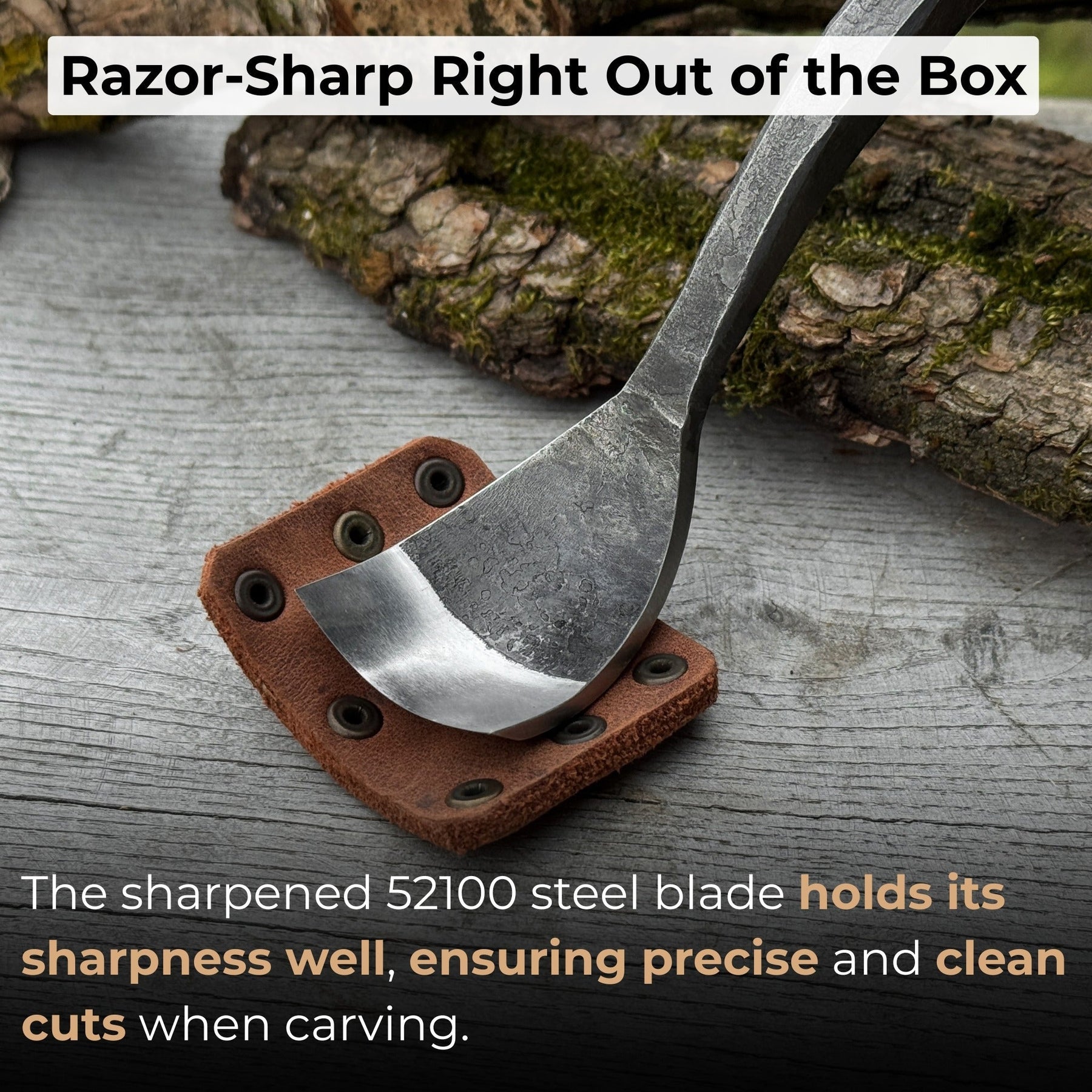 Spoon Bent Gouge, 20 - 40 mm (0.8 - 1.6 inches)