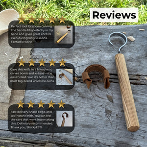 Spoon Carving Hook Knife, ⌀ 4.5 cm (1.77 inches)