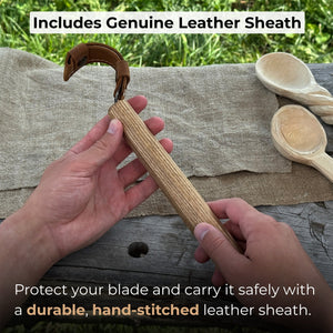 Spoon Carving Hook Knife – Large Radius Curve 5.5 cm (2.17 inches)