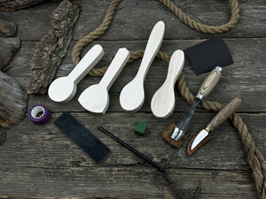 Spoon Carving Kit – DIY Wood Carving Set with Tools & Spoon Blanks for Starters