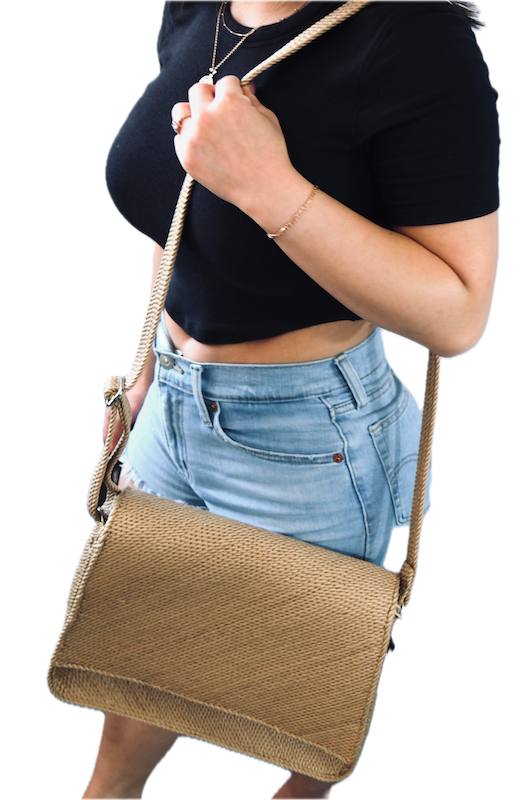 Square Bag handwoven rope bag by Nomadic State of Mind, view 9