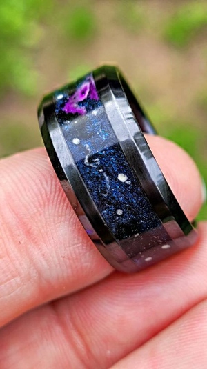 The Big Dipper Memorial Ring by Cotton Street Art Company, handmade jewelry detail photo 6