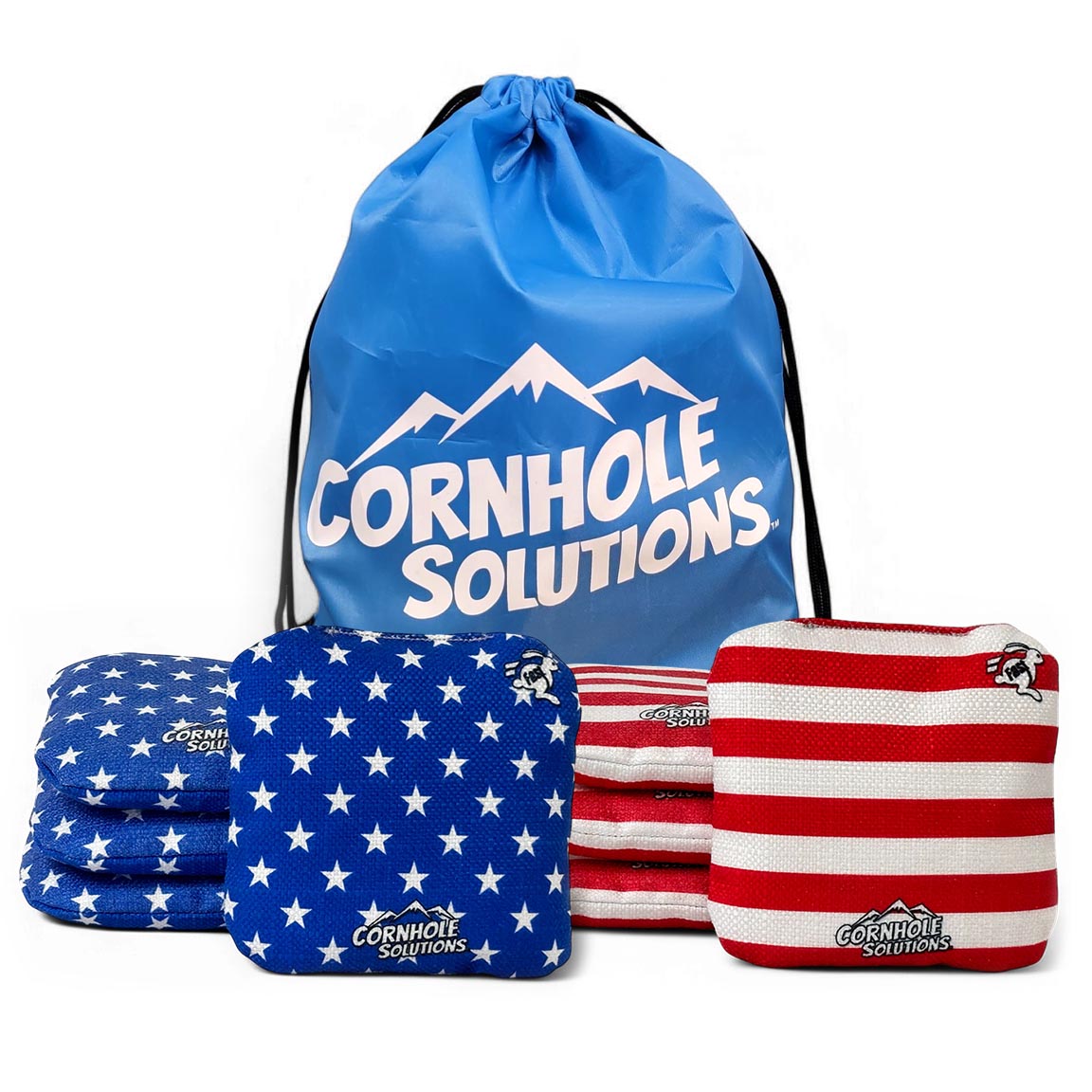 Stars & Stripes – Rec Cornhole Bags – Set of 8
