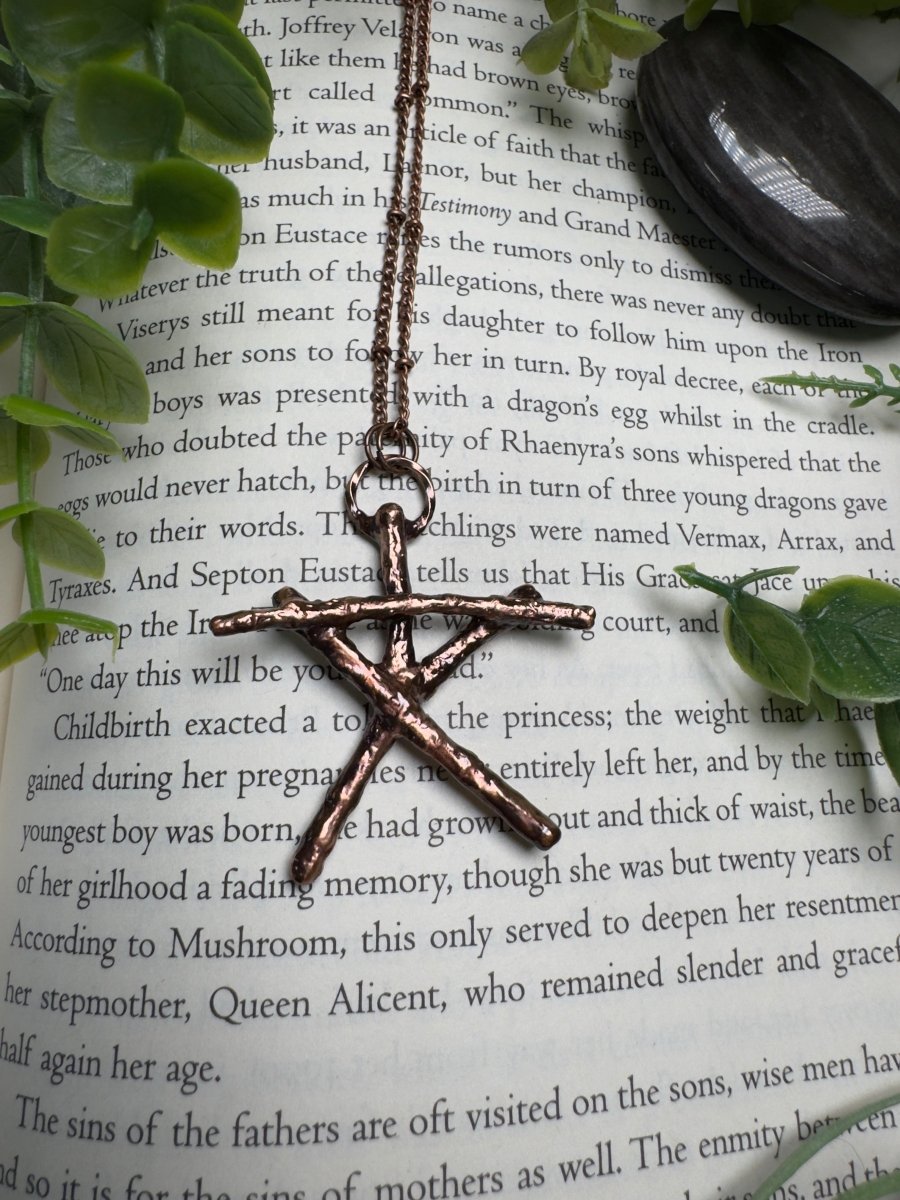 Stick Voodoo Doll Necklace