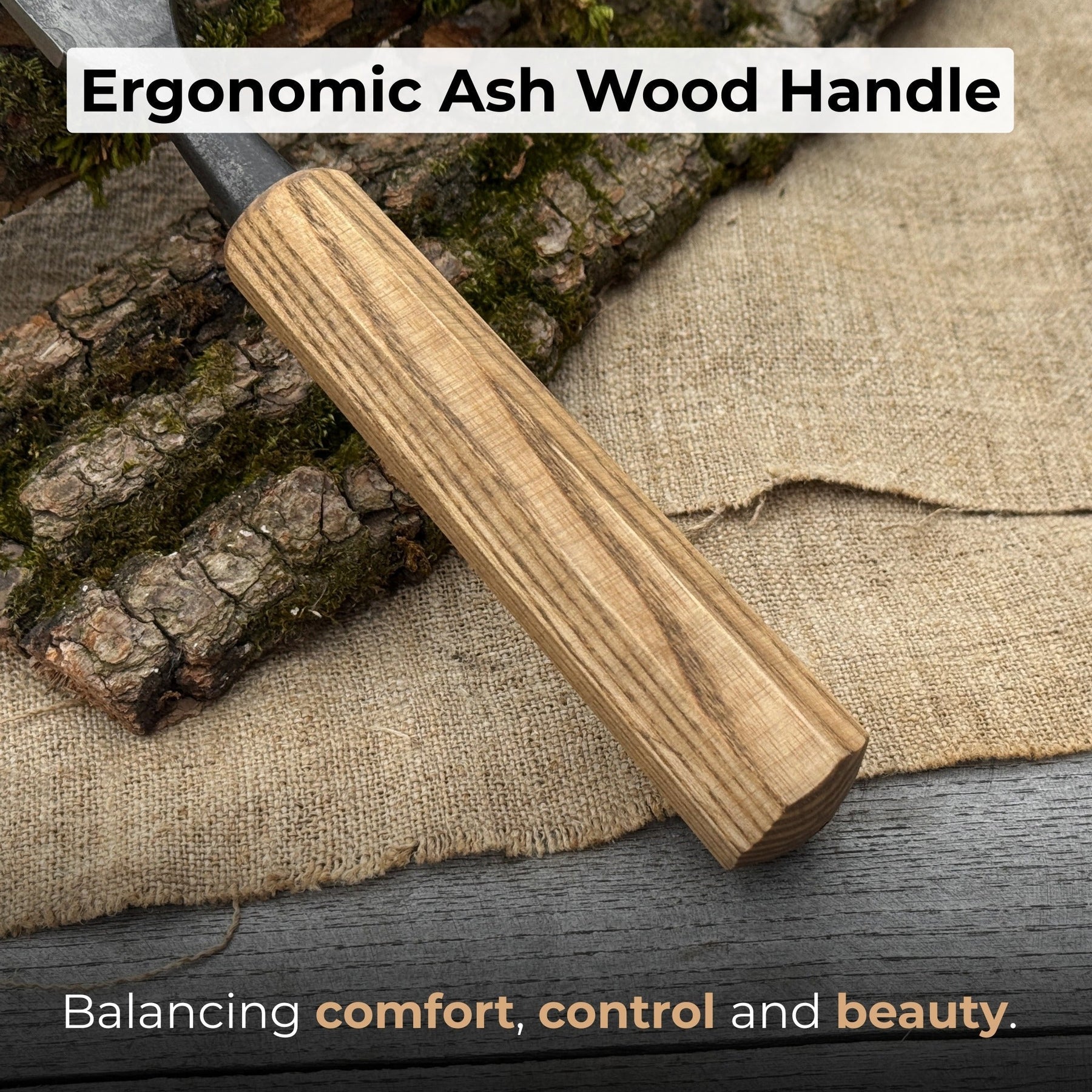 Straight Carving Gouge, 20 - 40 mm (0.8 - 1.6 inches)