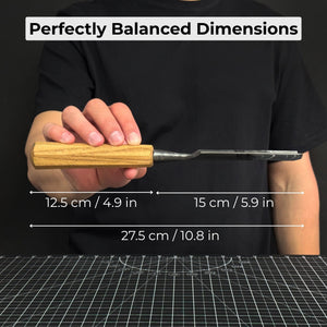 Straight Carving Gouge, 20 - 40 mm (0.8 - 1.6 inches)