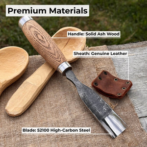 Straight Gouge (Rounded Chisel), 10 - 45 mm (0.4 - 1.8 inches)