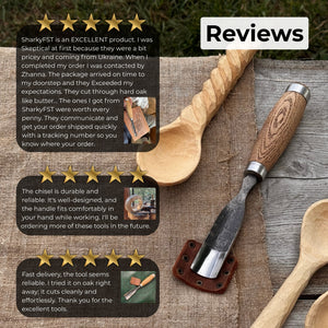 Straight Gouge (Rounded Chisel), 10 - 45 mm (0.4 - 1.8 inches)