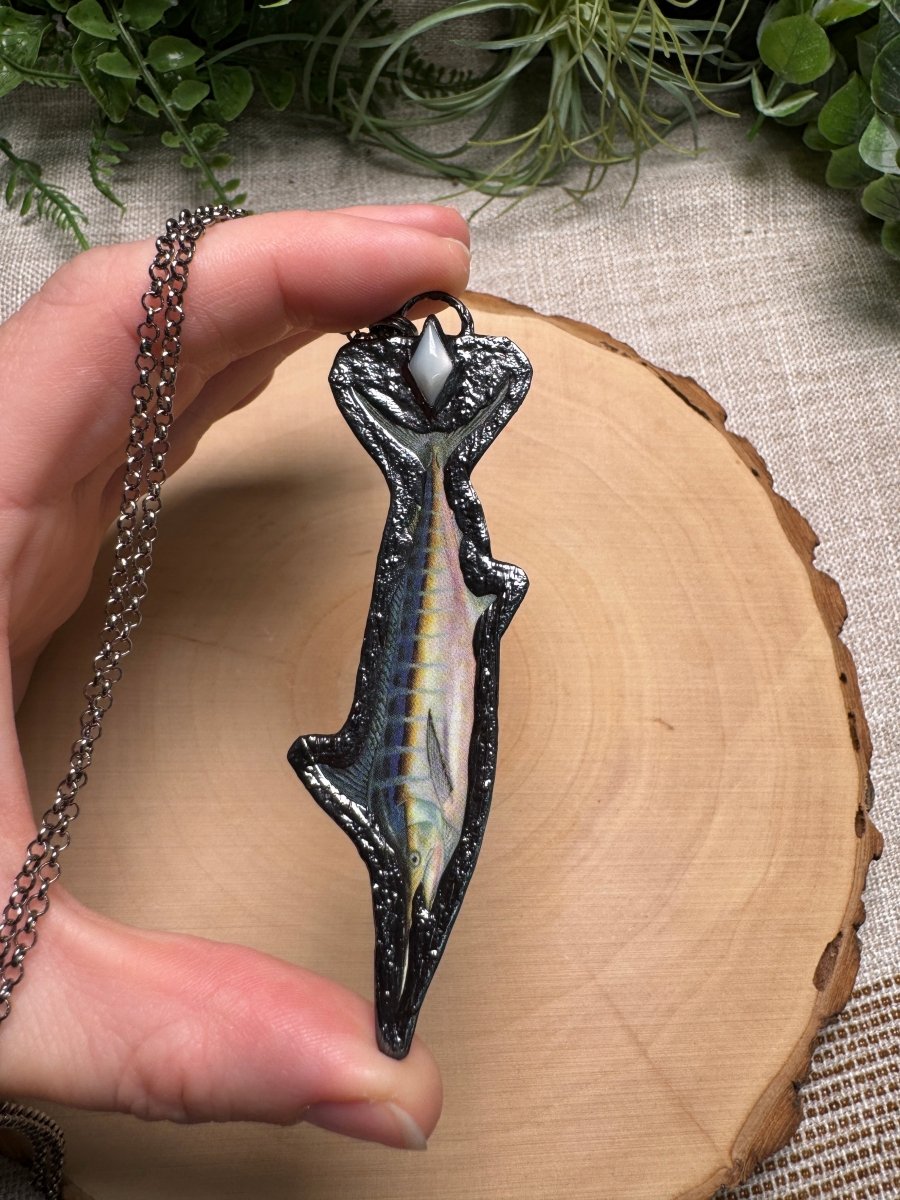 Swordfish and Shell Necklace
