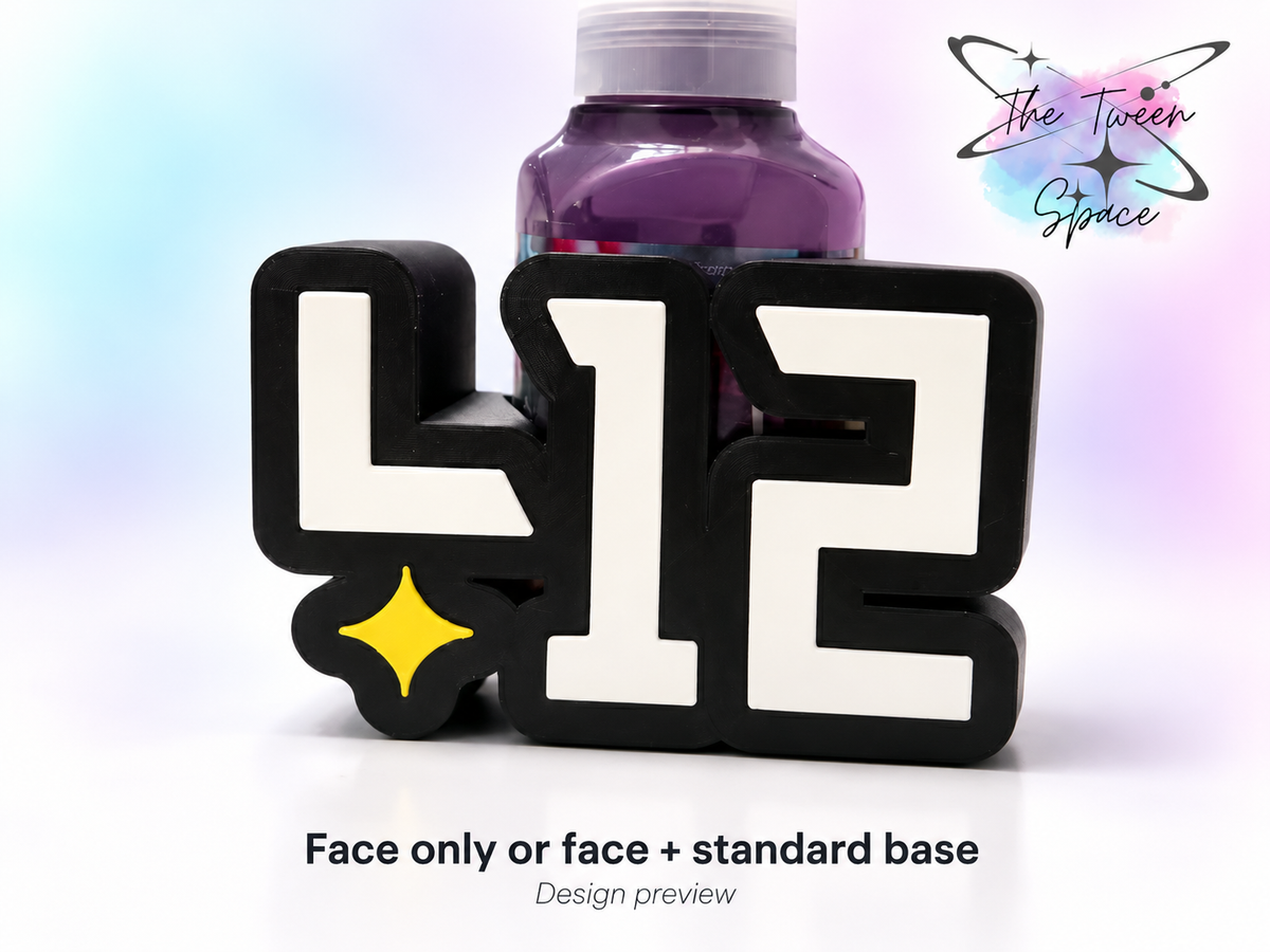 Pittsburgh 412 3D printed interchangeable face by The Tween Space; choose face only or face with standard base