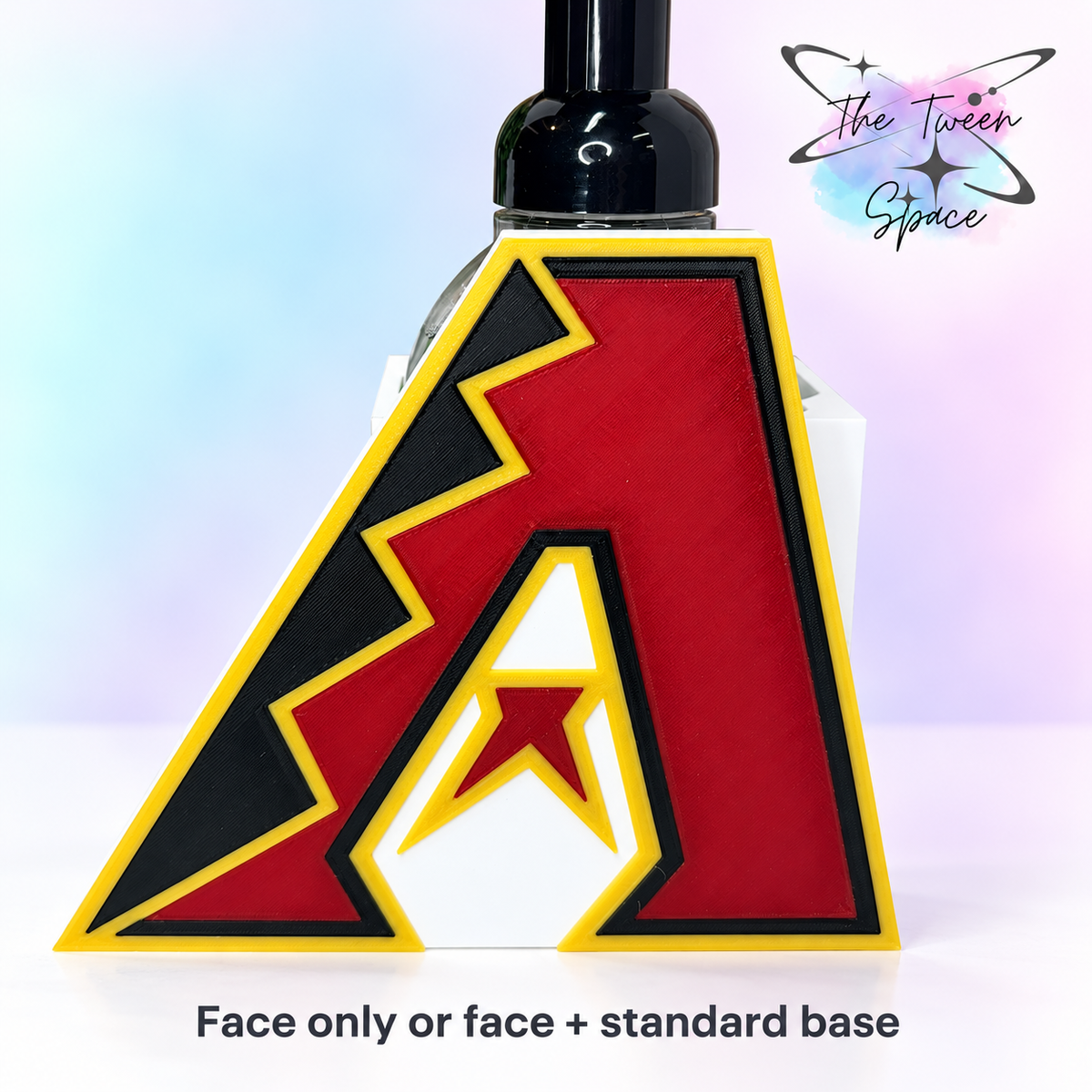 Arizona Diamondbacks 3D printed interchangeable face by The Tween Space; choose face only or face with standard base