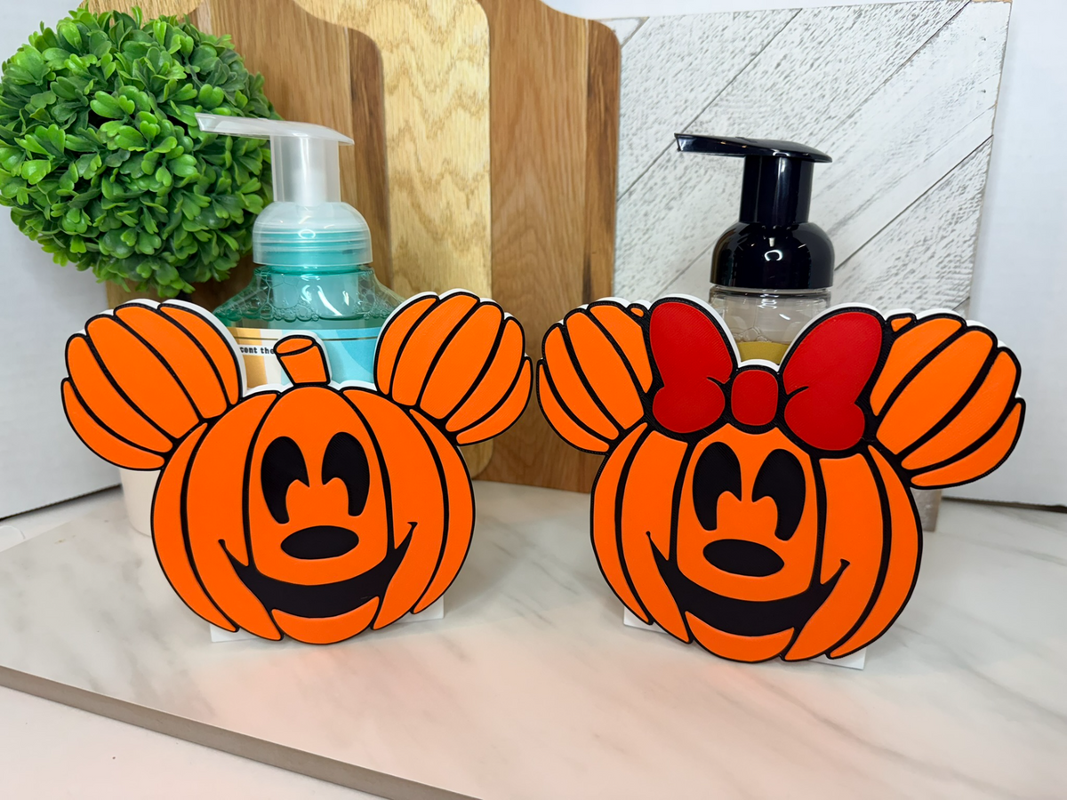 Pumpkin Mouse Interchangeable Face by The Tween Space; choose one pictured design; source design photo