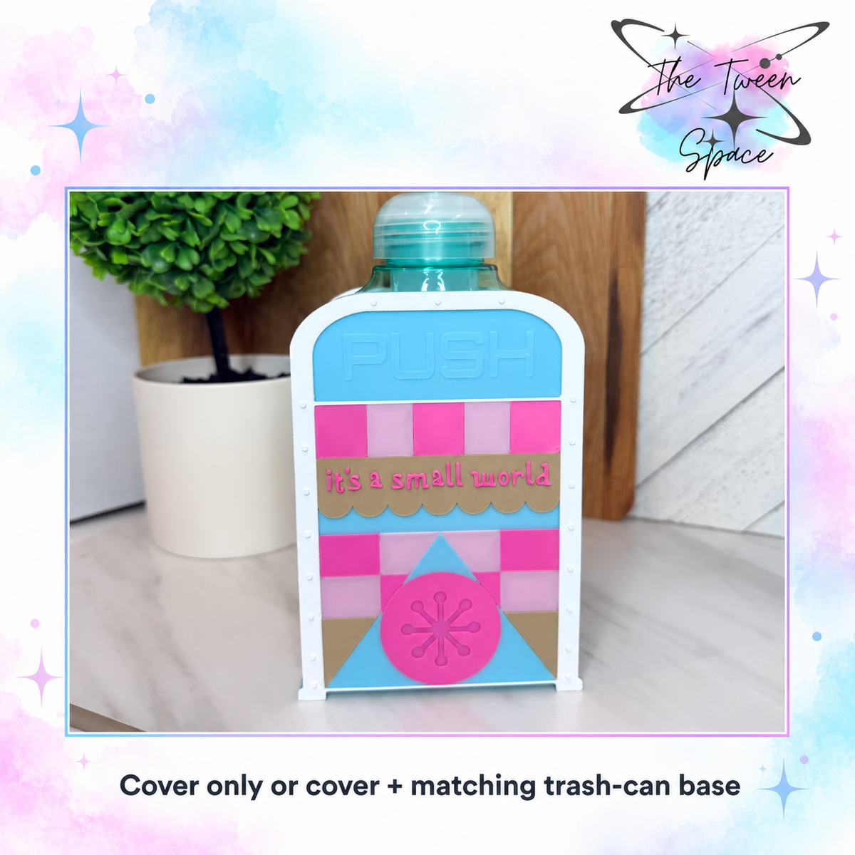 Trash Can - Small World Interchangeable Cover by The Tween Space