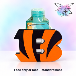 Cincinnati Bengals 3D printed interchangeable face with The Tween Space branding; choose face only or face with standard base