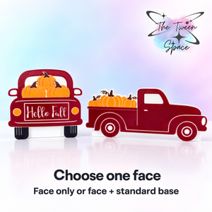 Fall Red Truck Interchangeable Face by The Tween Space; choose one pictured design