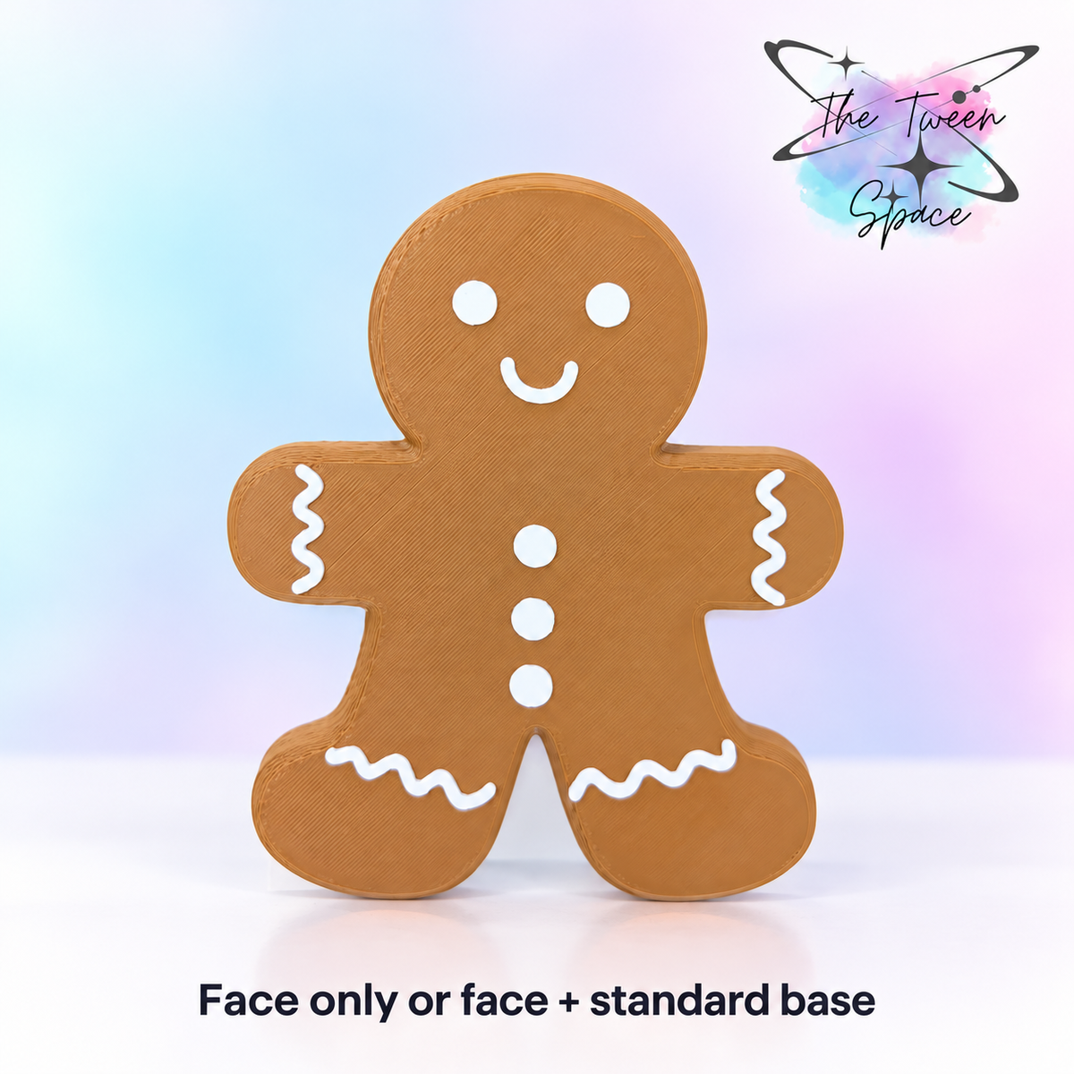 Gingerbread Man Interchangeable Face by The Tween Space; one decorative face